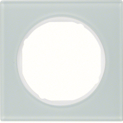 10112209 Cornice singola BERKER R.3, Vetro bianco polare