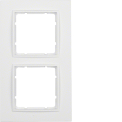 10126919 Cornice doppia BERKER B.7, bianco polare opaco