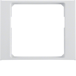 11087109 Anello adattatore per pezzo centrale 50 x 50 mm BERKER K.1, bianco polare lucido