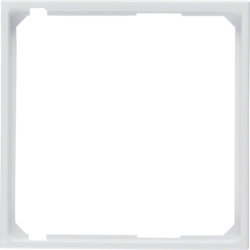 11091909 Anello intermedio per mascherina centrale BERKER S.1/B.3/B.7, bianco polare opaco