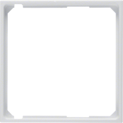 11098989 Anello intermedio per mascherina centrale BERKER S.1/B.3/B.7, bianco polare lucido