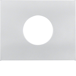 11657003 Zentralstück für Drucktaster/Lichtsignal E10 Berker K.5, alu matt,  lackiert