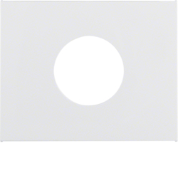 11657009 Pezzo centrale per pulsante/spia luminosa E10 BERKER K.1, bianco polare lucido