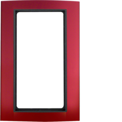 13093012 Cornice con finestra grande BERKER B.3, Alluminio rosso/antracite opaco,  alluminio anodizzato