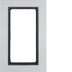 13096904 Cornice con finestra grande BERKER B.7, Alluminio/antracite opaco,  alluminio anodizzato