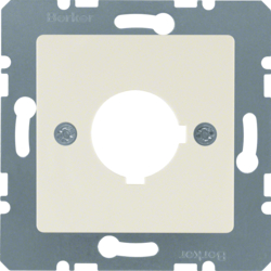 143202 Zentralplatte mit Einbauöffnung Ø 22,5 mm Zentralplattensystem,  weiß glänzend