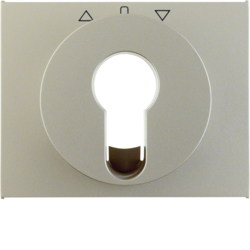 15047104 Zentralstück für Jalousie-Schlüsselschalter/Schlüsseltaster Berker K.5, edelstahl matt,  lackiert