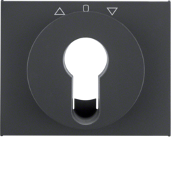 15047106 Zentralstück für Jalousie-Schlüsselschalter/Schlüsseltaster Berker K.1, anthrazit matt,  lackiert