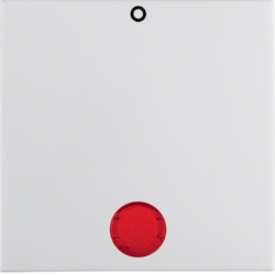 16248989 Wippe mit Aufdruck "0" roter Linse,  Berker S.1/B.3/B.7, polarweiß glänzend
