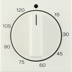 16338982 Zentralstück für mechanische Zeitschaltuhr Berker S.1/B.3/B.7, weiß glänzend
