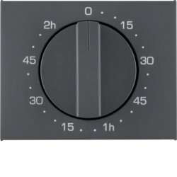 16357106 Zentralstück für mechanische Zeitschaltuhr Berker K.1, anthrazit matt,  lackiert