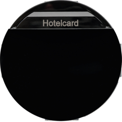 16402035 Relais-Schalter mit Zentralstück für Hotelcard Serie 1930/R.classic,  schwarz glänzend