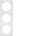 10132269 Cornice tripla per montaggio verticale con campo di scrittura,  BERKER R.3, bianco polare lucido
