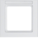 10516099 Cornice singola con campo di scrittura,  BERKER Q.3, bianco polare velluto