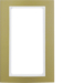 13093046 Cornice con finestra grande BERKER B.3, Alluminio oro/bianco polare opaco,  alluminio anodizzato