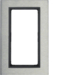 13093606 Cornice con finestra grande BERKER B.7, Acciaio/antracite opaco,  metallo spazzolato