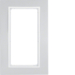 13096914 Cornice con finestra grande BERKER B.7, Alluminio/bianco polare opaco,  alluminio anodizzato