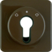 151811 Zentralstück für Jalousie-Schlüsselschalter/Schlüsseltaster wg UP IP44, braun glänzend