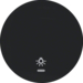 16212035 Wippe mit Aufdruck Symbol für Licht mit klarer Linse,  Berker R.1/R.3/R.8, schwarz glänzend