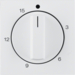 16321909 Pezzo centrale per timer meccanico BERKER S.1/B.3/B.7, bianco polare opaco