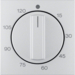 16331404 Pezzo centrale per timer meccanico BERKER S.1/B.3/B.7, alluminio opaco,  verniciato