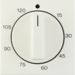 16338982 Pezzo centrale per timer meccanico BERKER S.1/B.3/B.7, bianco lucido