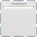 16406099 Relais-Schalter mit Zentralstück für Hotelcard Berker Q.1/Q.3/Q.7/Q.9, polarweiß samt