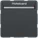 16409906 Relais-Schalter mit Zentralstück für Hotelcard Berker S.1/B.3/B.7, anthrazit matt