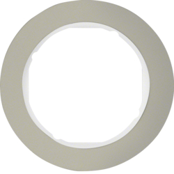 10112014 Cornice singola SERIE R.CLASSIC,  Acciaio/bianco polare,  metallo opaco
