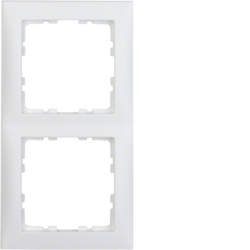 10129909 Cornice doppia BERKER S.1, bianco polare opaco