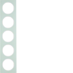 10152209 Cornice quintupla BERKER R.3, Vetro bianco polare