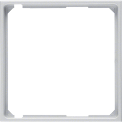 11091404 Zwischenring für Zentralplatte Berker S.1/B.3/B.7, aluminium matt,  lackiert