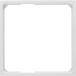 11091919 Anello adattatore per pezzo centrale 50 x 50 mm BERKER S.1/B.3/B.7, bianco polare opaco
