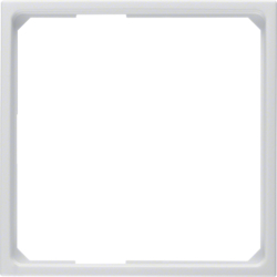 11099089 Anello adattatore per pezzo centrale 50 x 50 mm BERKER S.1/B.3/B.7, bianco polare lucido