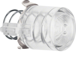 122902 Pulsante per base pulsante/spia luminosa E10 Serie 1930/Glas/R.CLASSIC,  chiaro,  trasparente