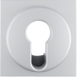 15071404 Pezzo centrale per interruttore/pulsante a chiave BERKER S.1/B.3/B.7, alluminio opaco,  verniciato