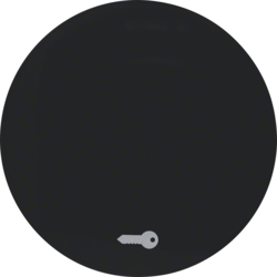 16202015 Bilanciere con stampa simbolo per apriporta Berker R.1/R.3/R.8, nero lucido