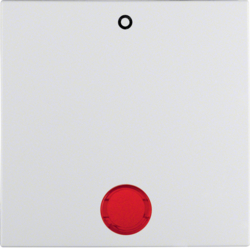 16241909 Bilanciere con stampa "0" lente rossa,  BERKER S.1/B.3/B.7, bianco polare opaco