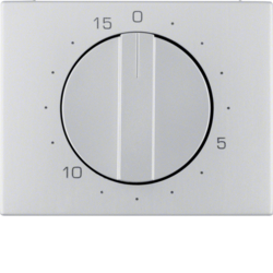 16347103 Pezzo centrale per timer meccanico BERKER K.5, Alluminio anodizzato