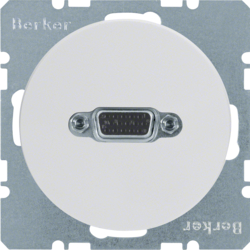 3315402089 Presa VGA Berker R.1/R.3/R.8, bianco polare lucido