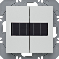 85656188 Radiotrasmettitore KNX da muro doppio piatto ad energia solare quicklink BERKER S.1/B.3/B.7, bianco polare opaco
