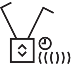 Jalousieschalter elektronisch mit Zeitschaltuhr und bi-Funkempfänger