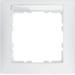 10119919 Cornice singola con campo di scrittura,  BERKER S.1, bianco polare opaco