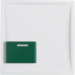12519909 Pezzo centrale con pulsante verde bianco polare opaco