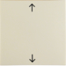 16208912 Bilanciere con stampa simbolo frecce BERKER S.1/B.3/B.7, bianco lucido
