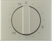 16347104 Pezzo centrale per timer meccanico BERKER K.5, Acciaio,  metallo opacizzato