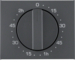 16357106 Pezzo centrale per timer meccanico BERKER K.1, antracite opaco,  verniciato