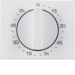 16357109 Pezzo centrale per timer meccanico BERKER K.1, bianco polare lucido