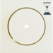 16748982 Pezzo centrale per inserto timer Pulsante con lente chiara,  BERKER S.1/B.3/B.7, bianco lucido