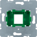 454004 Piastra di supporto con alloggiamento verde singola per Modular Jack TECNICA DI TELECOMUNICAZIONI